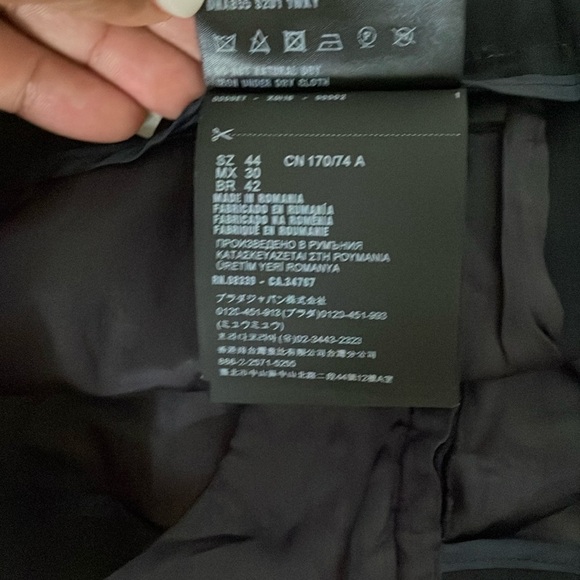 Prada Black Dress Pants Elegant Full-Length Design - Picture 7 of 15